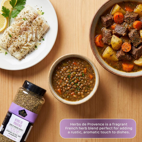 6.3 oz Cerez Pazari Herbs de Provence Classic French Herb Blend with Thyme, Rosemary, Savory, Oregano & Lavender