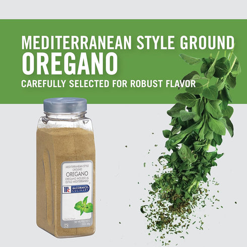 McCormick Culinary Mediterranean Style Ground Oregano, 13 oz - Use in Greek and Italian Cuisines for Full Flavor