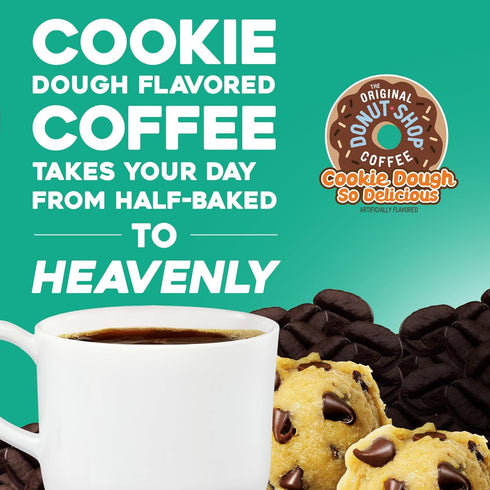 60 Count The Original Donut Shop Cookie Dough So Delicious Coffee, Single-Serve Keurig K-Cup Pods