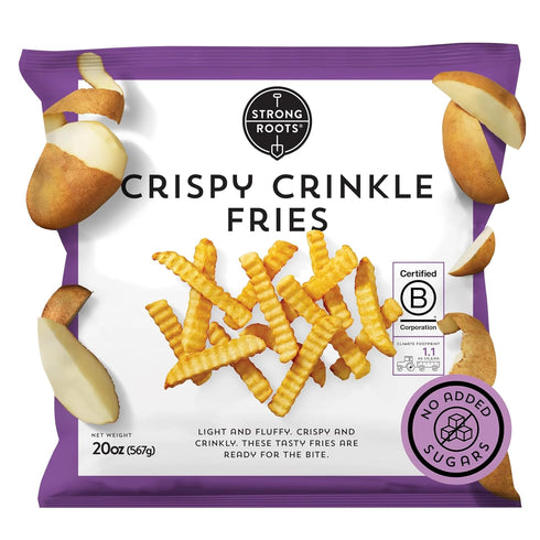 Strong Roots Crispy Crinkle Fries, 20 oz., Vegan & Gluten Free Frozen