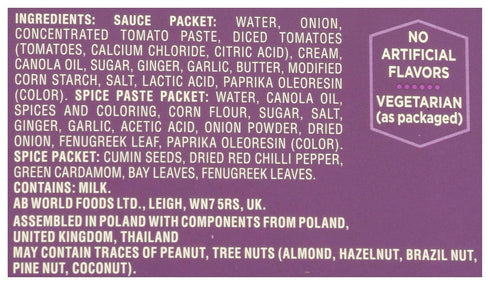 Butter Chicken Curry Sauce Kit, Patak's, 3-Step, 11 Fl Oz