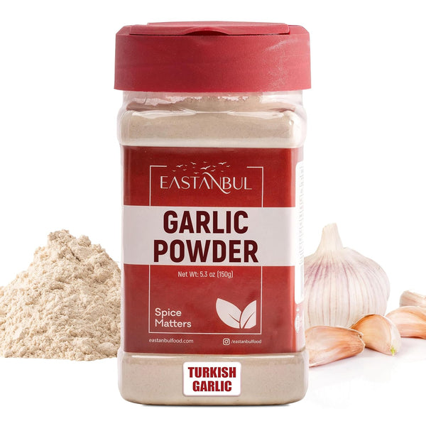 Eastanbul Fine Garlic Powder, 5.3oz, Premium Turkish Garlic Powder Fine, 100% Natural,