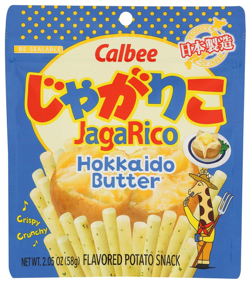 Calbee JagaRico (Jagariko) Hokkaido Butter Potato Snack, Made in Japan 2.05 oz