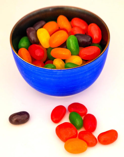 DM Sweets 1.5 lb Jumbo Extra Large Jelly Beans Bag Cherry Lemon Lime Grape Orange Strawberry Candy Bulk Chewy Assorted