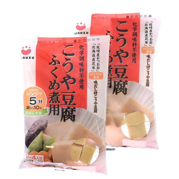 Konatu Japan Tofu Freeze-Dried Tofu Koya Tofu (1.87oz 53g) 2Bags No MSG Japanese