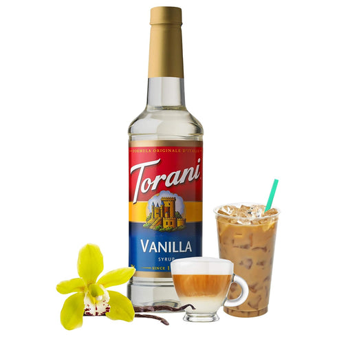 25.4 (Pack 4) Torani Syrup, Vanilla, Ounces