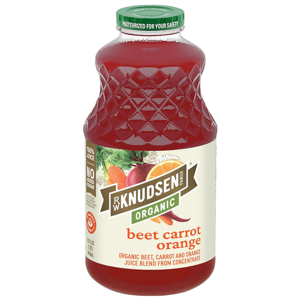 R.W. Knudsen Family Organic Beet Carrot Orange Juice Blend, 32 Ounces