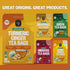 100 Count, Packaging (Pack 1) FGO Organic Turmeric Ginger Tea, Eco-Conscious Tea Bags, May Vary