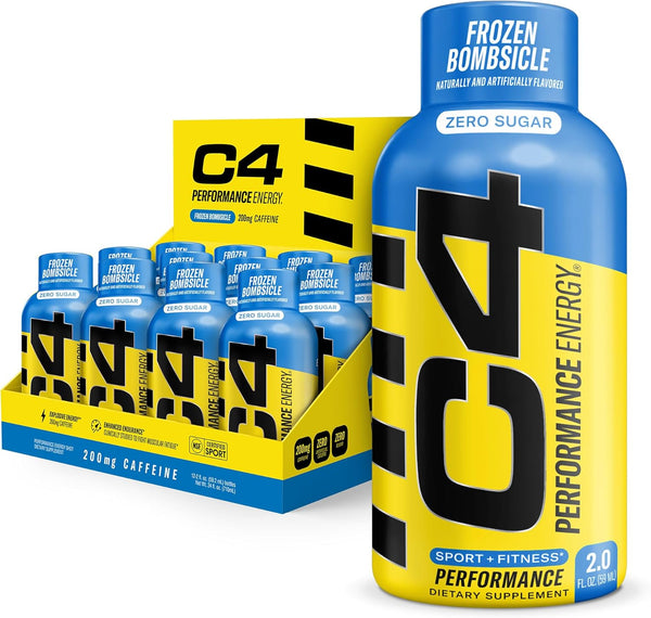 C4 Performance Energy Shot 2oz 12pk - Frozen Bomb