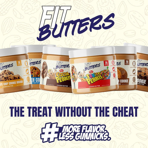 Fit Butters Charley's Famous Carrot Cake Cashew Almond Butter (Vegan) Spread - Added Protein and Coconut Oil, Low Carb