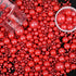Sprinkles for Cake Decorating, 4.6oz Red Pearl Sprinkles Mix for Ice Cream,