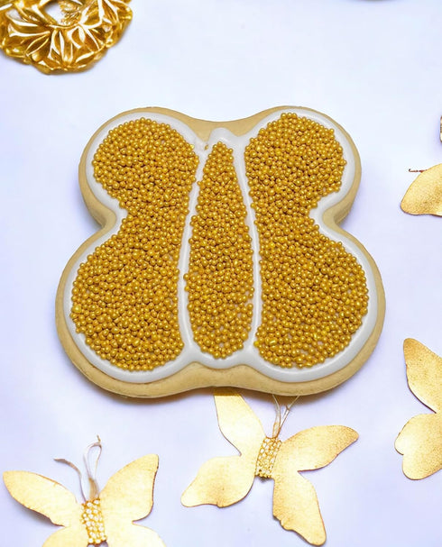 Sweet Evas SHIMMER METALLIC GOLD NONPAREILS- Dairy Free, Gluten Free, Egg Free, Vegan, Soy Free, Nuts Free, Kosher