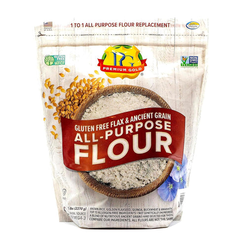 Premium Gold Gluten Free All Purpose Flour, 5 Pound, Gluten-Free, Non-GMO, Kosher,