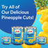 100% 20 oz 12 Pack Dole Pineapple Chunks in Pineapple Juice with No Sugar Added - Dole Canned Fruit - Cans