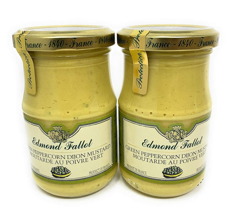 Edmond Fallot Mustards (Green Peppercorn Dijon Mustard, 2 Pack)