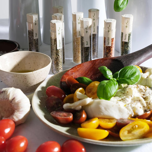 12 Set Set Craftly Italian Spices Gift | Italian Herbs Seasoning Gift for Cooking - Perfect for Pasta Sauces, Pizza