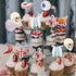 36 Pcs Anatomy Theme Cupcake Toppers, Mini Human Body Organ Toothpick Picks with Brain, Skull, Rib Cage, Eyeball