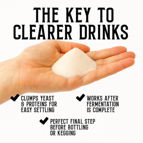 1 oz Package Craft A Brew - Gelatin Finings - For Wine & Beer Brewing - Reduces Haze & Cloudiness - Effective Clarifier