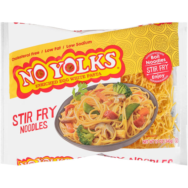 No Yolks Enriched Egg White Pasta - Stir Fry Noodles 12 oz
