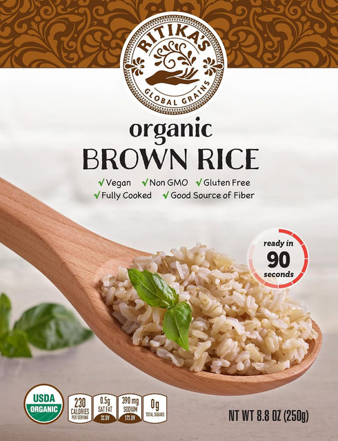 Generic 8.8 oz. (Pack 12) Organic Cilantro & Lime Rice.