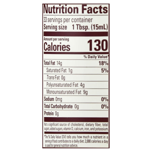 La Tourangelle Organic Canola Oil, Expeller-Pressed Non-GMO, High Heat Neutral Cooking Oil, 16.9 fl oz