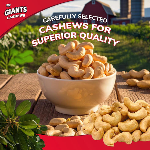 Packs, 4 oz (Pack 3) GIANTS Sweet Thai Chili Cashews - Spicy Cashews Roasted Lightly Salted, Cashews Individual Cashew
