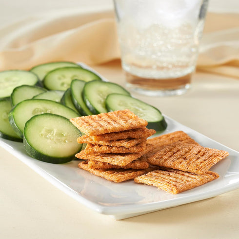 11.5 oz Triscuit Reduced Fat Whole Grain Wheat Crackers, Vegan Crackers, Vegan Snacks, Lunch Snacks, Family Size