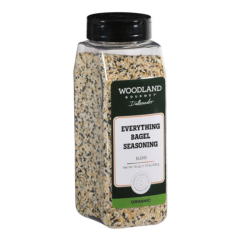 19 oz Organic Everything Bagel Seasoning, USDA Certified Organic Everything Seasoning Blend with Sesame, Poppy, Garlic