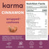 1.5 (12 Packs) Cinnamon Cashews with Skin by Karma Nuts, Whole, Sweet, Roasted, Vegan, Gluten Free, Low Net Carb