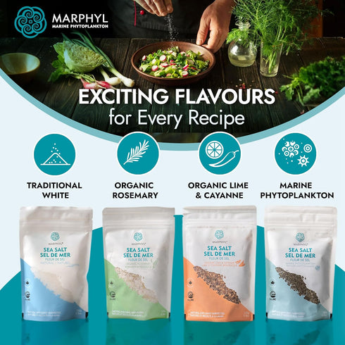 5.3 oz. MARPHYL Organic Sea Salt Flakes, White