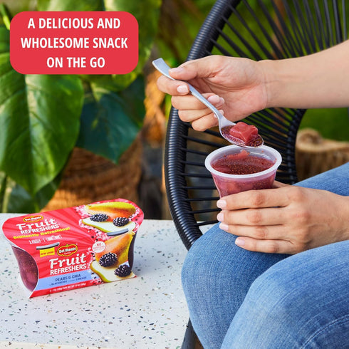 7 (2 Count Pack, Pack 6) Del Monte Refreshers Red Grapefruit in Guava Fruit Water Cups, Ounce per