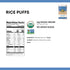6 Natures Path Rice Puffs Cereal, Healthy, Organic, Gluten-Free, Low-Sugar, Ounce Bag