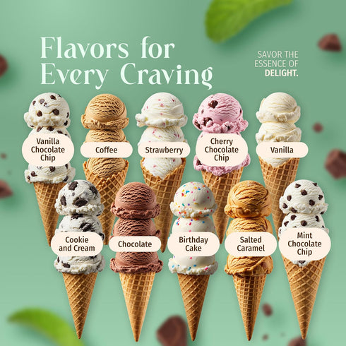 5 2 (1 Pack, Triple Scoop - Premium Mint Choc Chip Ice Cream Mix For Ice Cream Maker. Simple, Easy, Delicious. From