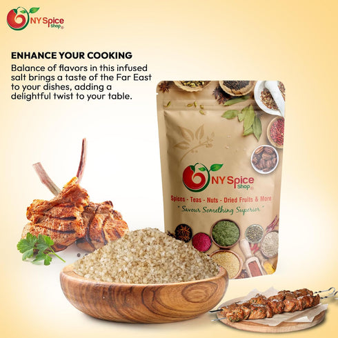 1 NY SPICE SHOP Orange Ginger Sea Salt - Pound Sea Salt Blend - Sea Salt Powder Seasoning - Fresh Culinary Blend