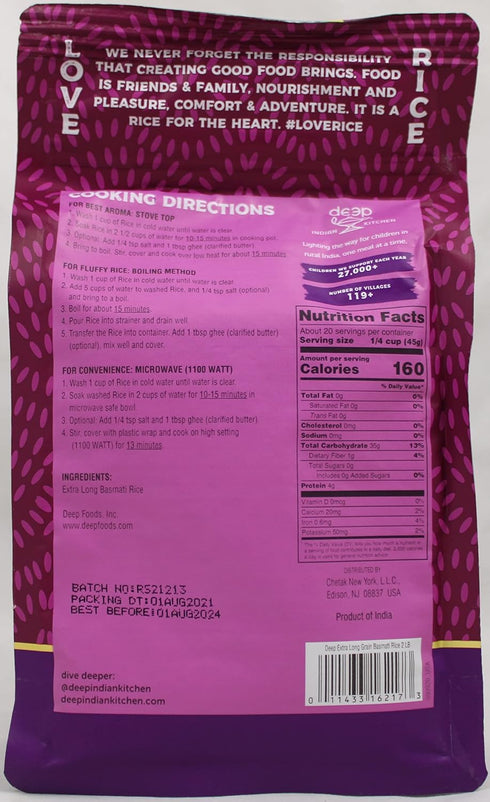 2 LB Extra Long Grain Basmati Rice