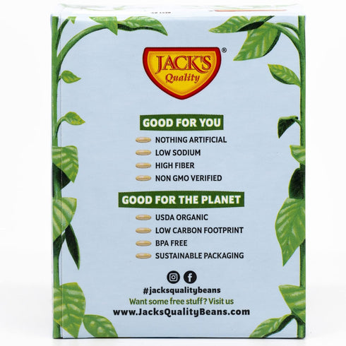 13.4 oz. (8-PACK) Jack's | Organic Cannellini White Beans | Filled with Protein & Fiber, Low Sodium & Non-GMO |