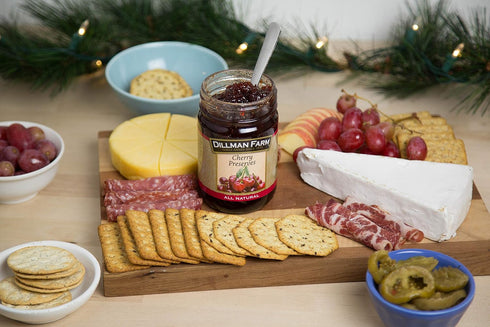 16oz (Pack 6) Dillman Farm All Natural Cherry Preserves - Gluten-Free, Non-GMO, Vegan, Kosher, Preservative Free, Corn
