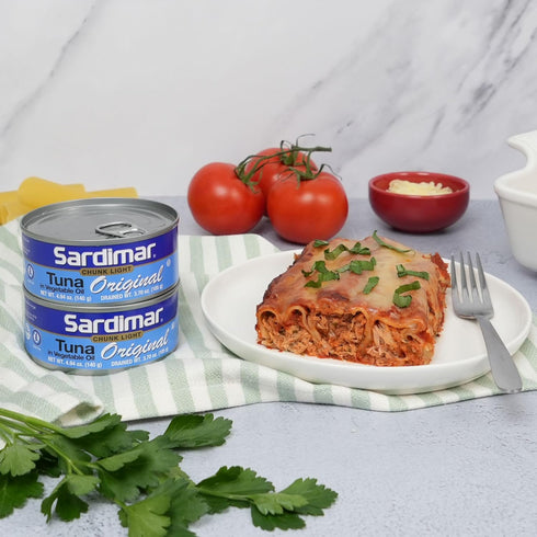Pack 12 Sardimar Chunk Light Tuna ( Original - of ) - Ready to eat meals in can