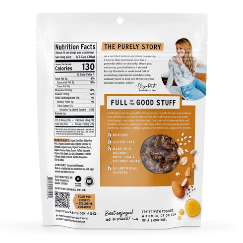 8 oz Purely Elizabeth Granola Probitc Honey Almnd