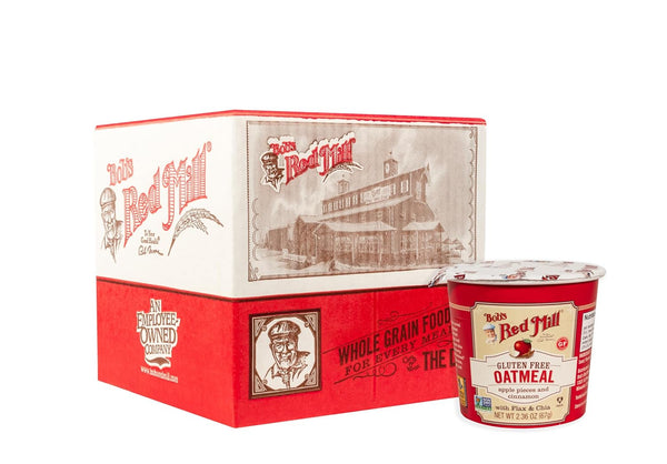 Bob's Red Mill GF Oatmeal Cup, Apple & Cinnamon, 2.36 Ounce Cup