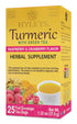 Hyleys Turmeric Tea - Raspberry & Cranberry Flavors, 25 Tea Bags - Wellness Herbal Supplement Green Tea