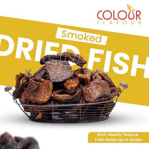 100% 500g (18oz) Colour Flavour Smoked Mangala | Premium Nigerian Dried Fish (Cut-Cut) Natural, Hygienically Prepared |