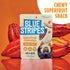 Gummies 100% Gummy, 9 3.2 oz (4 Pack) Blue Stripes Cacao Superfruit - Vegan Chewy Fruity Snack, No Sugar Added Fruit