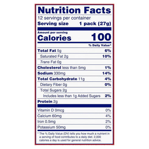 Handi-Snacks Packs, 12 Packs RITZ Crackers 'N Cheesy Dip Snack Snack