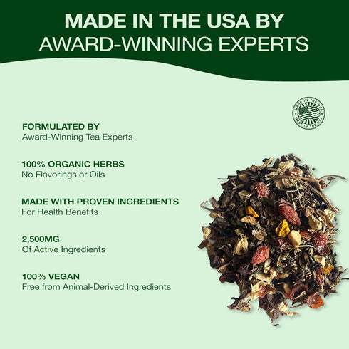 Organic Dandelion Wolfberry Tea - Kidney and Liver Detox Tea - Organic Liver Kidney Cleanse & Detox with Dandelion
