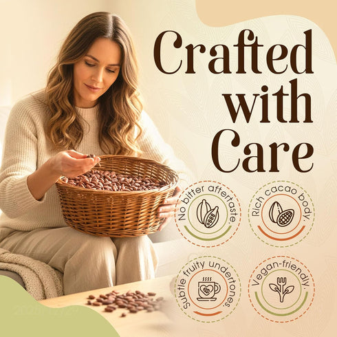 DoseOfQuiet Energy(1) Ceremonial Cacao, Organic Cacao Powder, High Flavanol Cocoa Powder with Natural Theobromine
