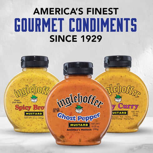 10.25 Oz Inglehoffer Ghost Pepper Mustard, Squeeze Bottle