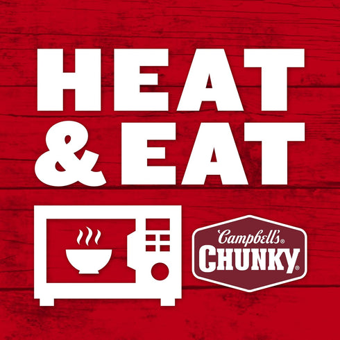 18.8 Oz Campbell's Chunky Soup, Hearty Beef and Barley Soup, Can