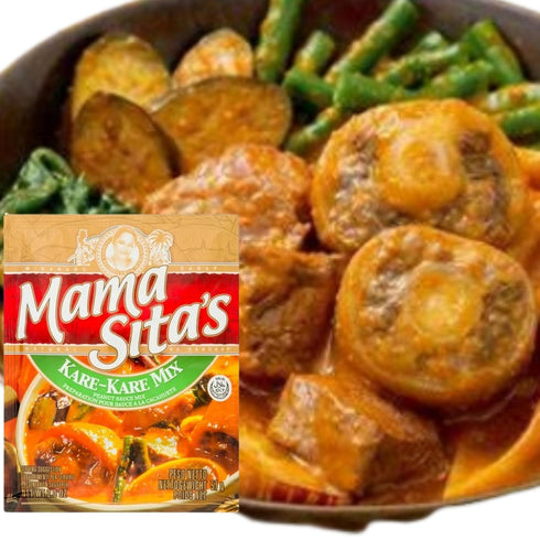 Mama Sita's Mixed Spices | 6 Packs of Marinades, Sauces, and Seasonings | Kare-Kare Peanut Sauce Mix