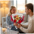 Ginwrek Crochet Flowers Crochet Flower Bouquet Knitted Roses & Tulips, Long-Lasting Bouquet of Flowers for Birthday